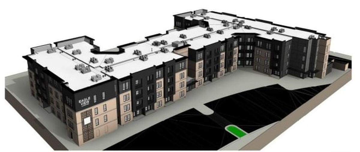 Brighton wants to build four four-story apartment buildings on about 16 acres.