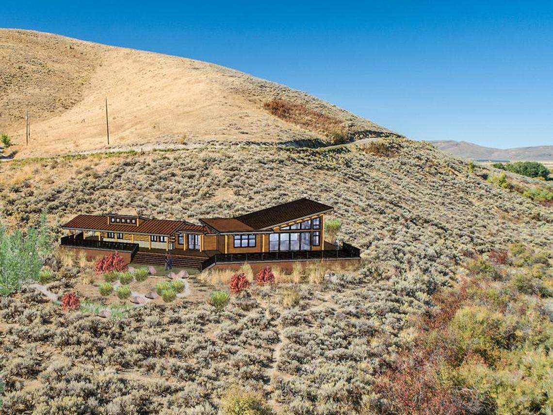 An architect’s rendering of the renovated and expanded visitor center coming to The Nature Conservancy’s Silver Creek Preserve, a fly-fishing destination near Picabo in central Idaho’s Blaine County. The county has approved this renovation and expansion, the conservancy said on Nov. 20, 2020.