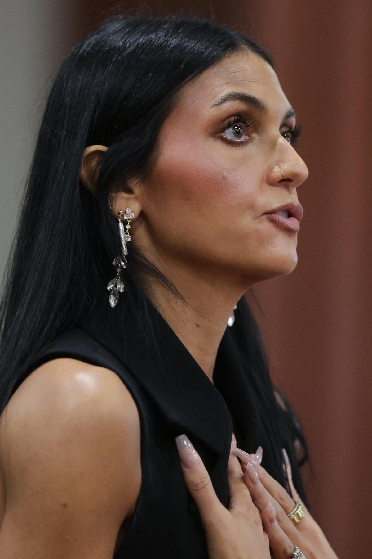 Alivea Goncalves, sister of University of Idaho student murder victim Kaylee Goncalves, delivered a victim-impact statement at the sentencing hearing for Bryan Kohberger in July 2025.