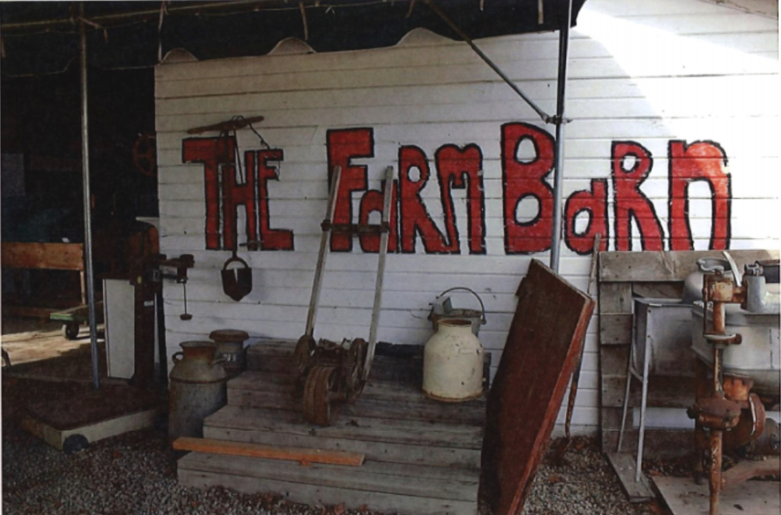 The former site of the Wagner Farms produce stand during the 1980s.