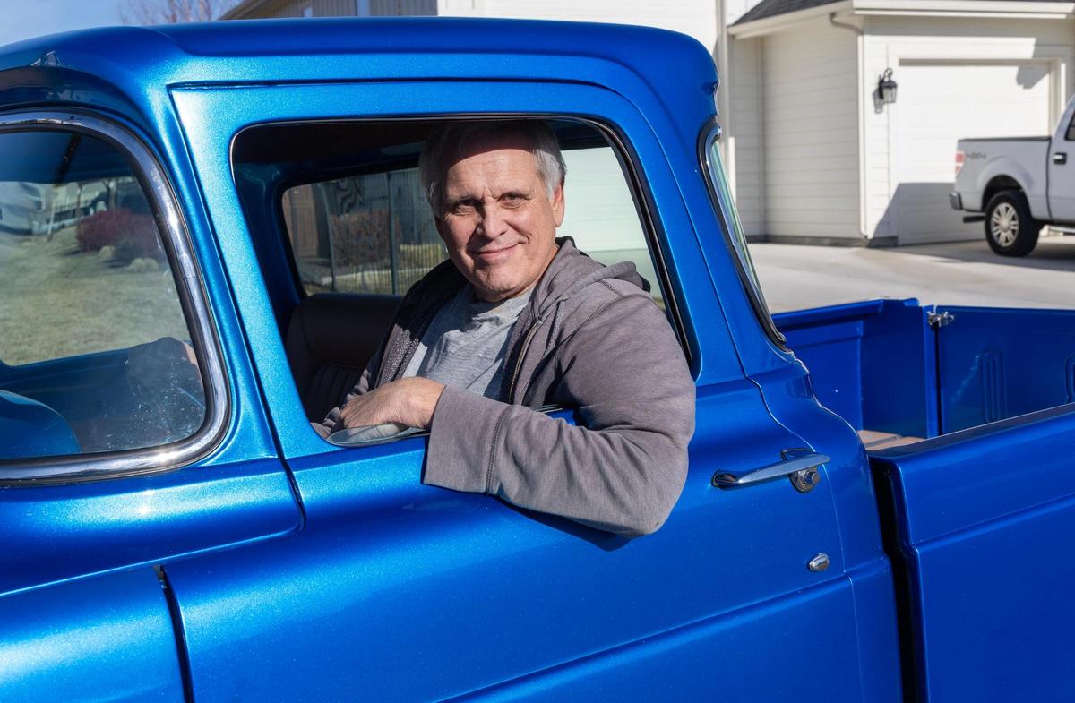 Dan Leighty of Star in his 1957 Ford F-100.