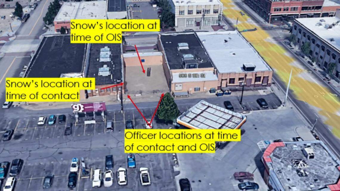 Zachary Snow was located by police near South Capitol Boulevard and West Myrtle Street in downtown Boise on the evening of Oct. 27.