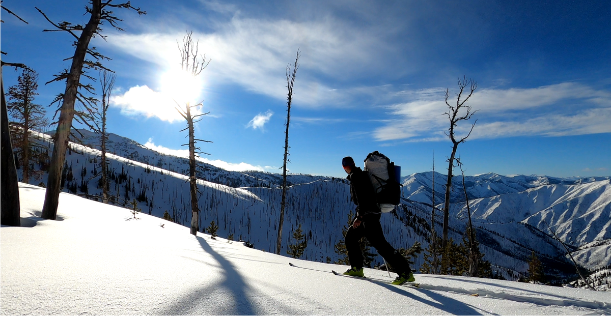 Dan Noakes skis through the Frank Church-River of No Return Wilderness in 2022. Noakes recently premiered a docuseries about the 110-mile traverse.