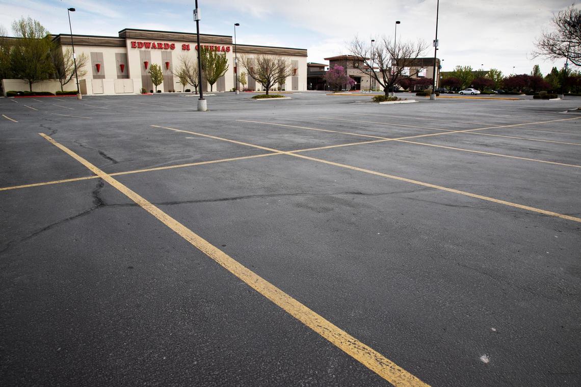The Edwards theater complex on Boise’s Overland Road has been closed during the coronavirus pandemic. It’s not clear when the Idaho economy will be reopened.