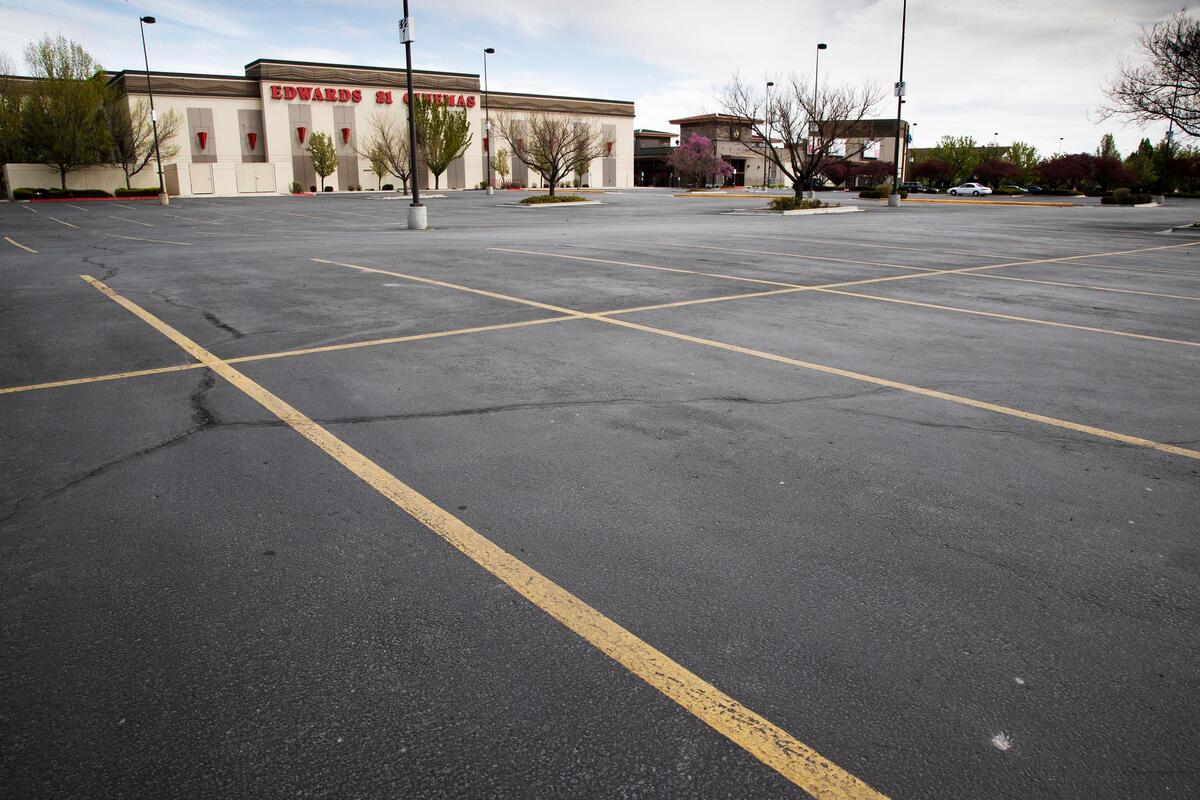 The Edwards theater complex on Boise’s Overland Road has been closed during the coronavirus pandemic. It’s not clear when the Idaho economy will be reopened.
