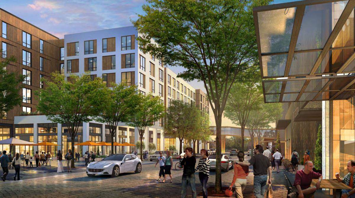 Roundhouse, a developer with offices in Boise and Los Angeles, has proposed 400 apartments south of Main Street and West of Whitewater Park Boulevard. The complete project will also include 70,000 square feet of ground floor retail, including a possible grocery store or gym. 