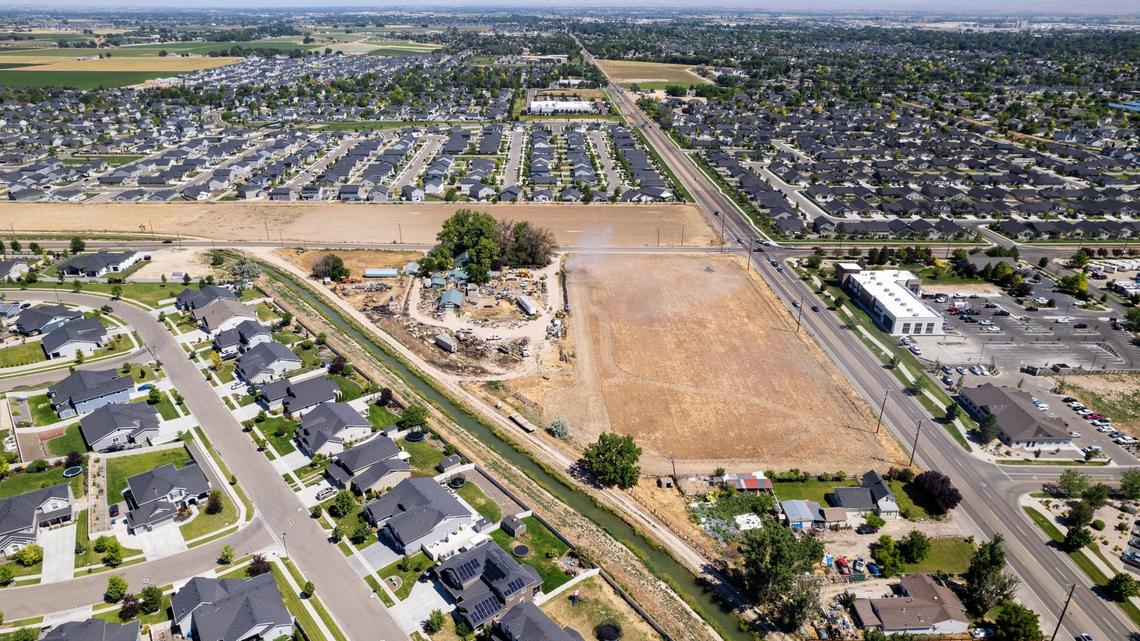 The Wissel Farms homestead near the corner of Lake Lowell Avenue and Middleton Road in Nampa is bordered on two sides by empty fields. Matt Wissel said the properties, once owned by his father, were sold and rezoned for residential use. The rest is new development.