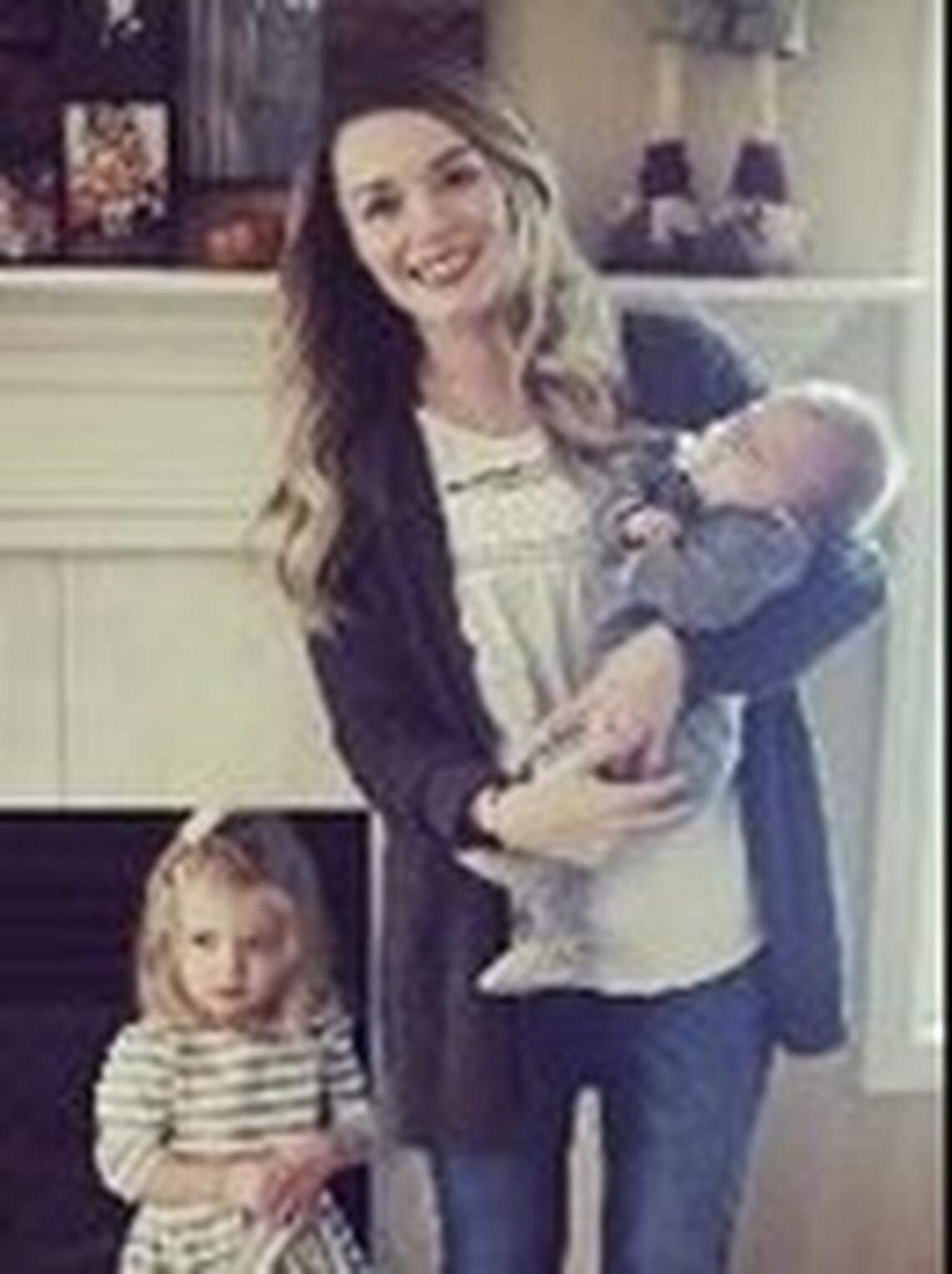 Maddie Duskey with her daughter Dylan Marie and son Bennett Stuart.