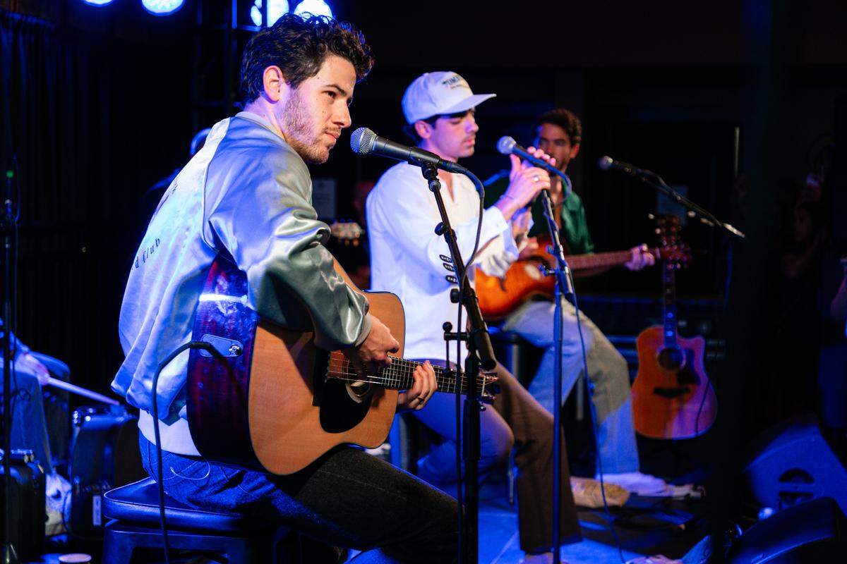 The Jonas Brothers sold out Yankee Stadium back to back earlier this month, but played a much smaller show Monday in Idaho.