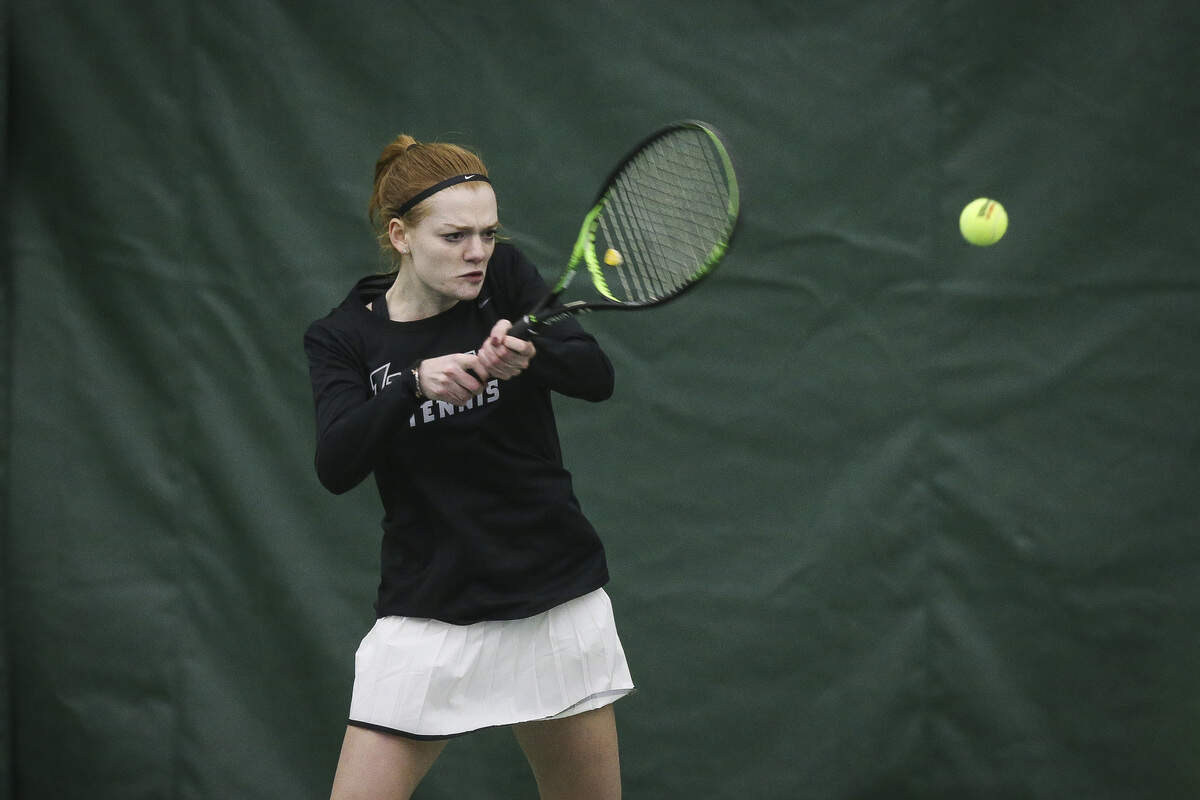 The Oregon Ducks take on the Idaho Vandals at the Student Tennis Center in Eugene, Oregon on March 1, 2019 (Samuel Marshall/Eric Evans Photography)
