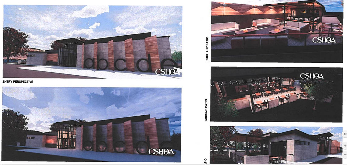 Hawkins Cos. has plans to build a 7,000-square-foot restaurant at the Bridges at Lakemoor. The restaurant would include a bar and rooftop dining.