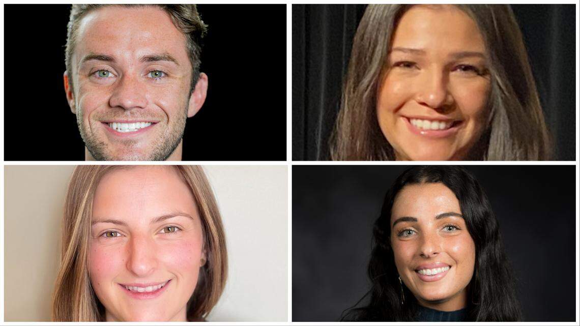 Clockwise from top left, Ian Holland, Marisabel Reinhardt, Ari Garabedian and Sara Meotti are first- and second-year medical students at the University of Washington in the Idaho WWAMI regional program in Moscow, Idaho.