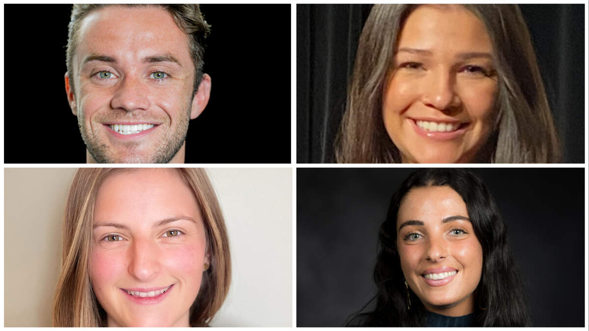 Clockwise from top left, Ian Holland, Marisabel Reinhardt, Ari Garabedian and Sara Meotti are first- and second-year medical students at the University of Washington in the Idaho WWAMI regional program in Moscow, Idaho.