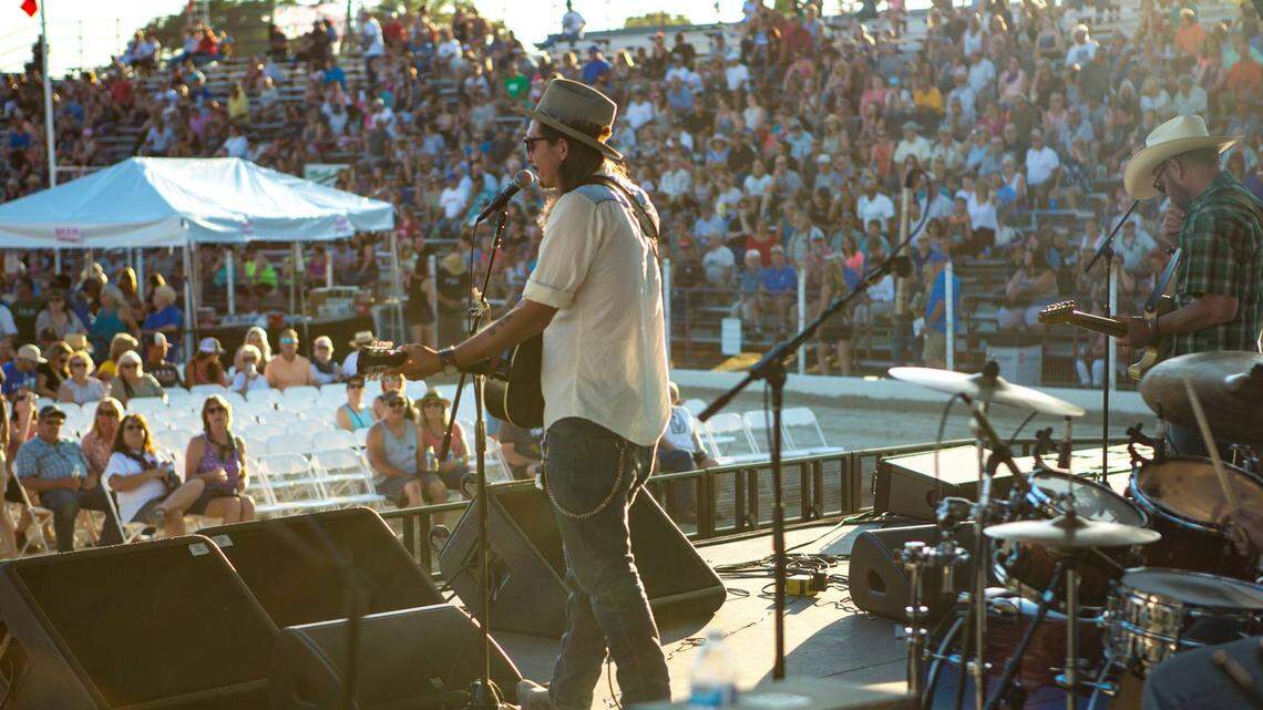 Idaho band Tylor & the Train Robbers warming up the crowd for the Marshall Tucker Band at a past Canyon County Fair.
