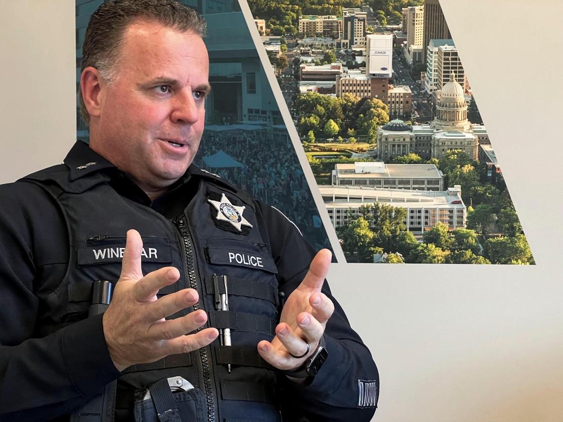 Ron Winegar, the interim Chief of Police for the Boise Police Department.