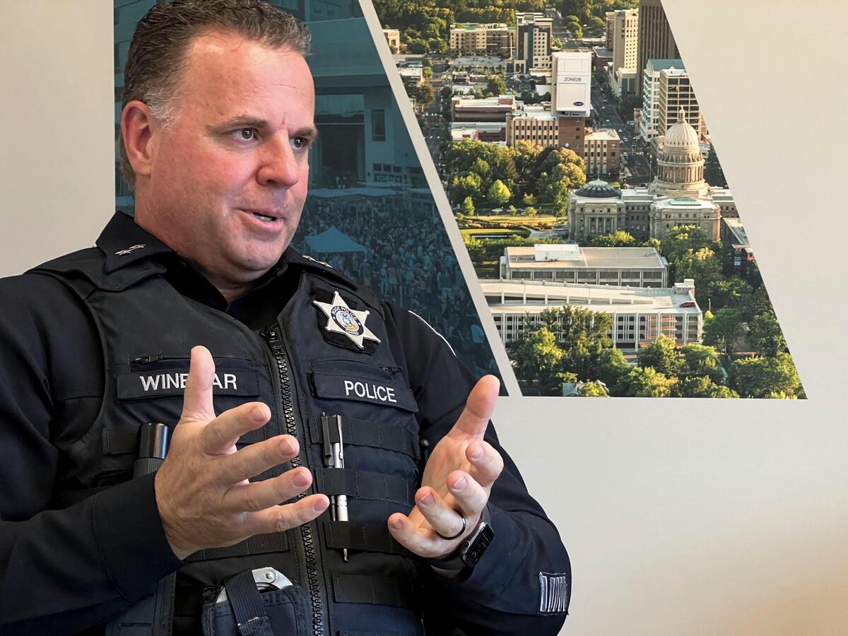 Ron Winegar, the interim Chief of Police for the Boise Police Department.