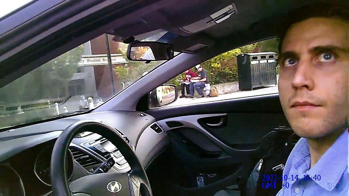 Bryan Kohberger, suspect in the University of Idaho student homicides, was stopped driving his white 2015 Hyundai Elantra by Washington State University Police in October 2022 for running a red light on the WSU campus in Pullman, Washington.
