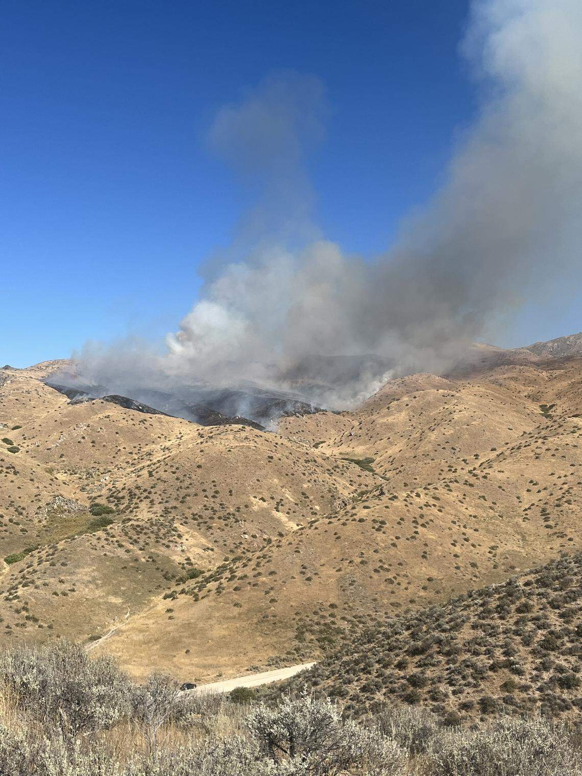 The fire was first reported at 11:20 on Sunday.