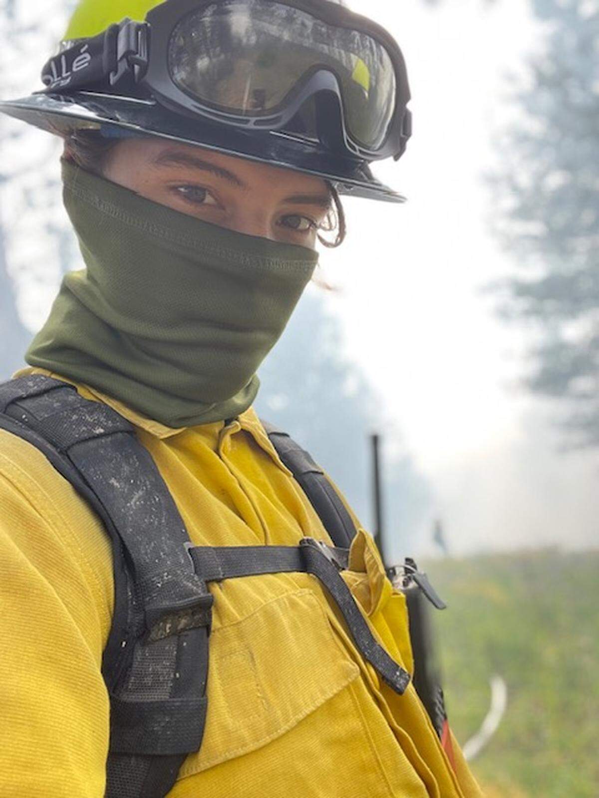 Celilo Miles’ sister Selena was a fire fighter before her and inspired her to try it.