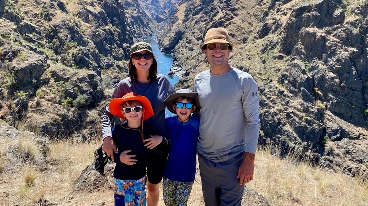Elizabeth Barchas Prelogar, an Idaho native, takes a Salmon River rafting trip with her family in August 2020.