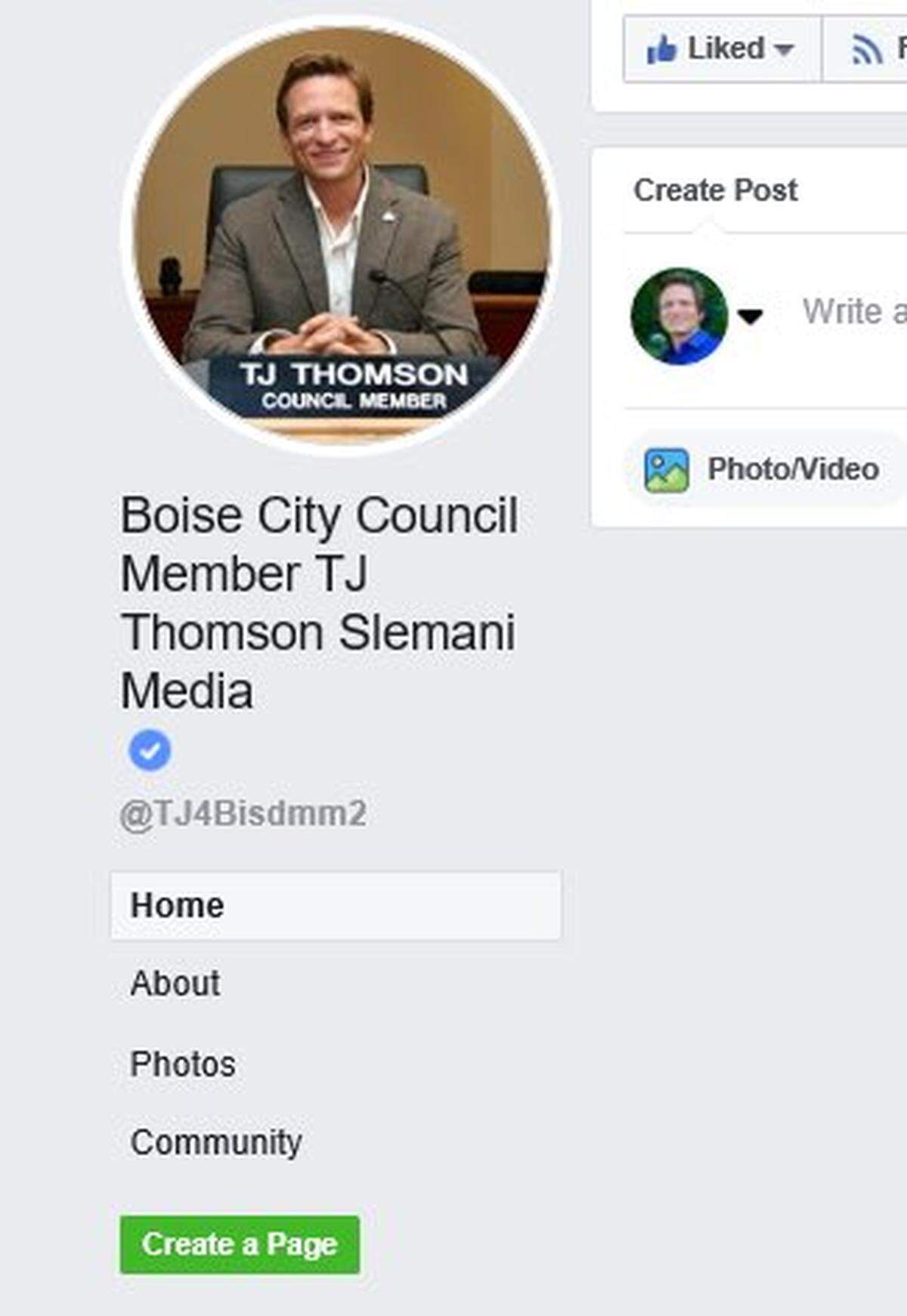 Thomson’s council Facebook page had its name changed after it was taken over by a hacker.