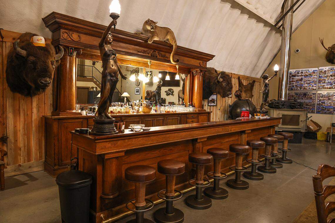 The Laramie, Wyo., ranch assets include a fishing lodge and western-style primary house.