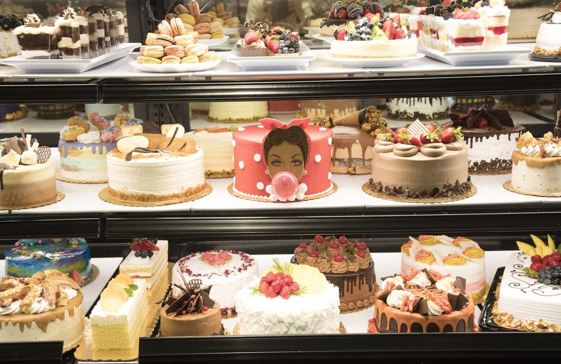 Cakes are made from scratch in the bakery at the new Albertsons on Broadway Avenue.