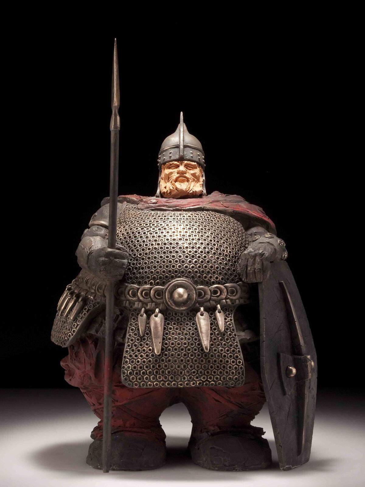Made of bronze and terracotta clay, this Celtic Guardian is part of Matteo Pulgiese’s “The Guardians” installation at the Boise Art Museum.
