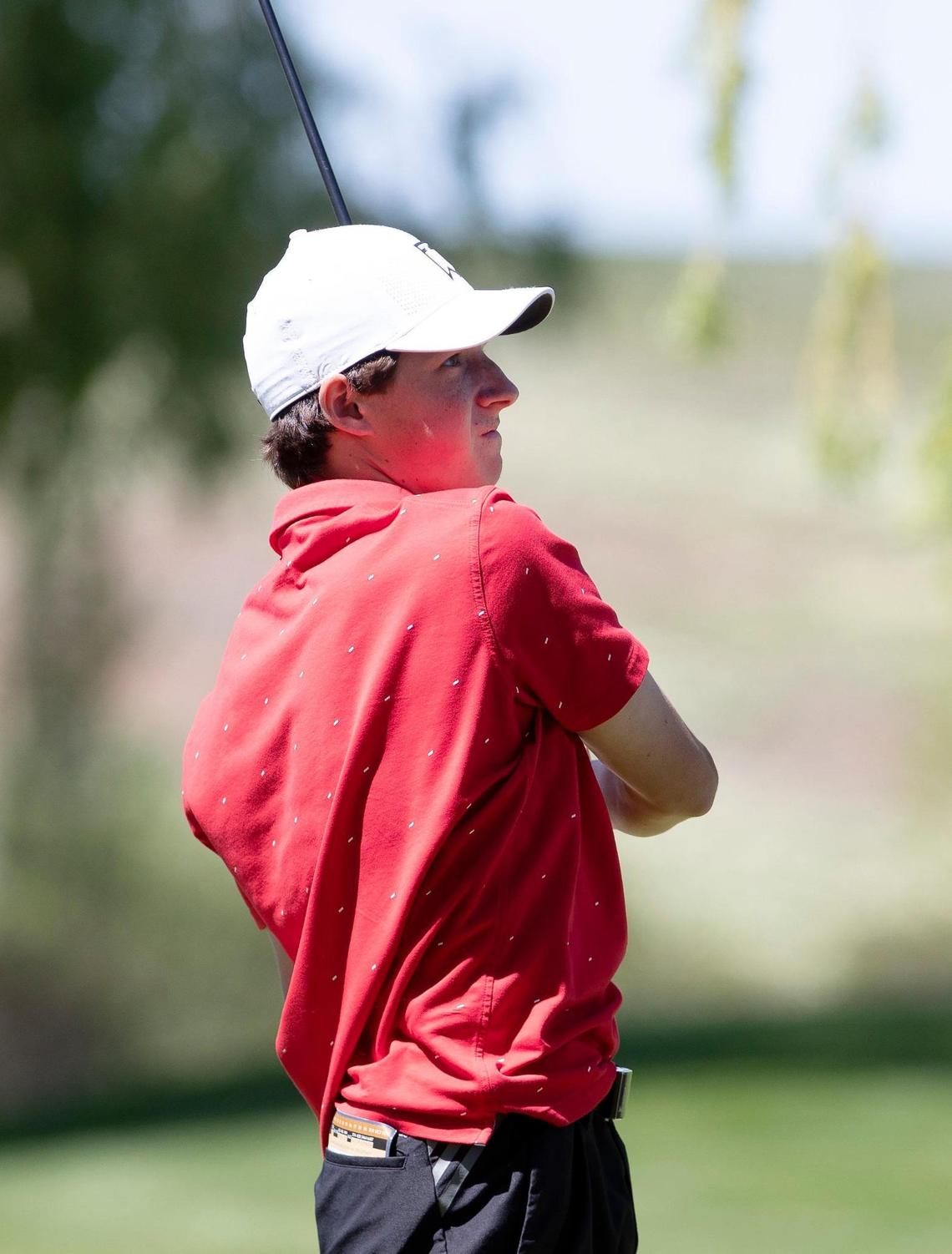 Boise’s Will Strong shot a 74 to finish in fourth place at the 5A District Three boys golf championship at Boise Ranch Golf Course. His score helped the Brave win the team title.