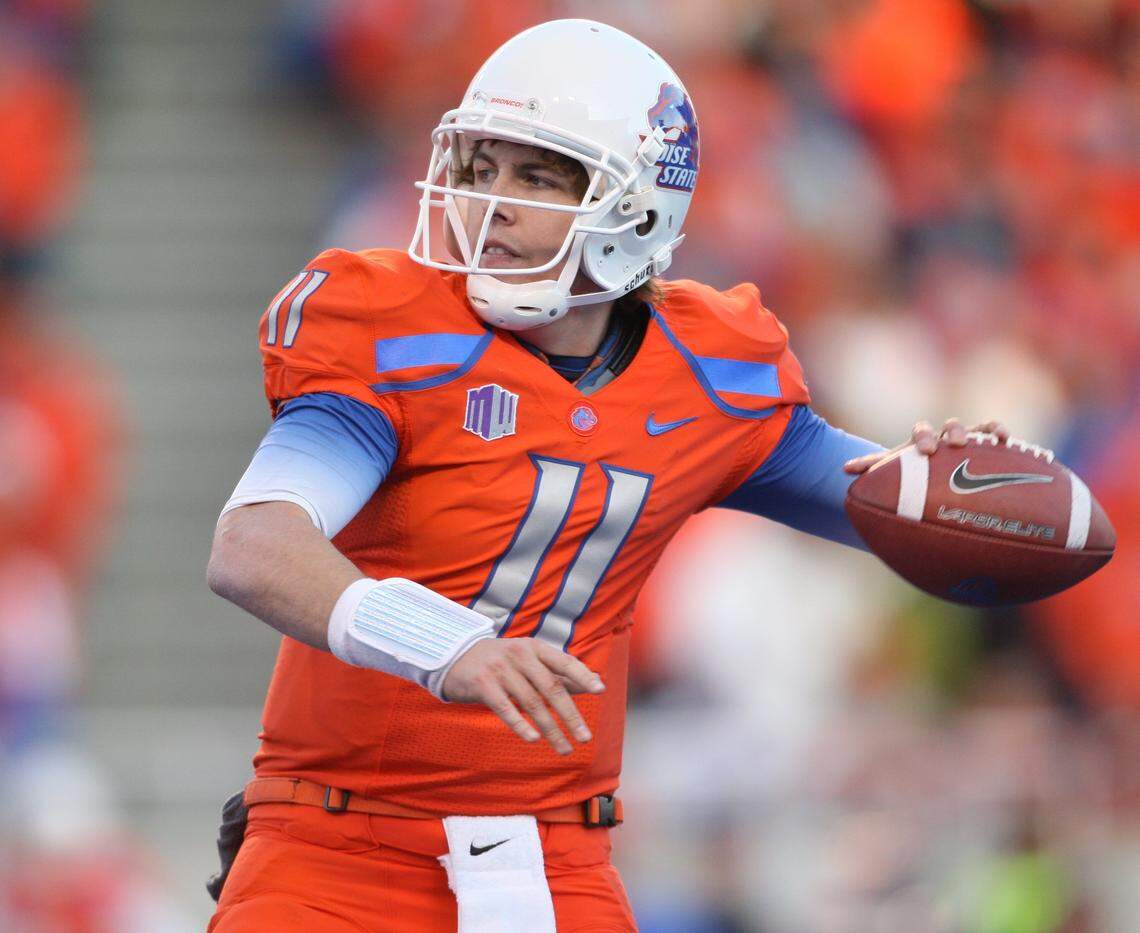 Kellen Moore won 50 of his 53 games as Boise State's quarterback, a Football Bowl Subdivision record that will be difficult to top. He also was the school's first Heisman Trophy finalist.