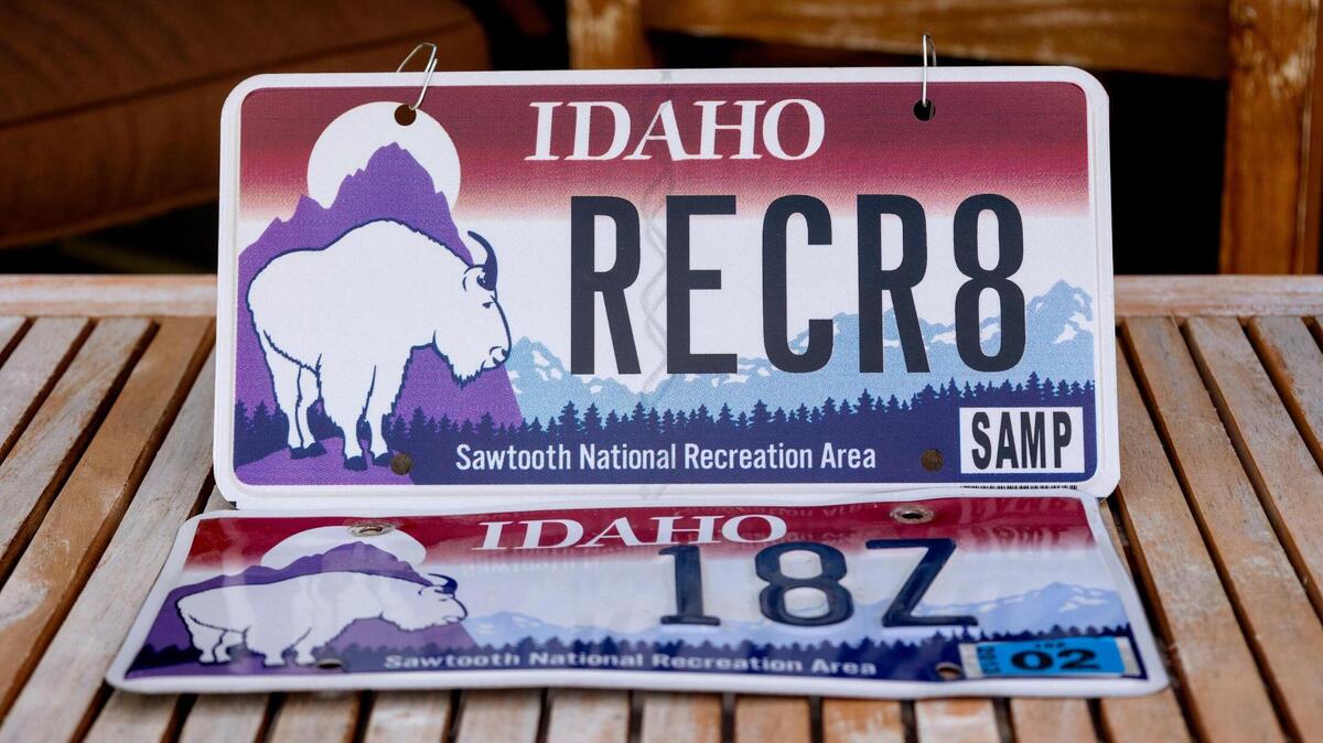 This Idaho license plate supports the Sawtooth National Recreation Area. New specialty plates could be coming soon.