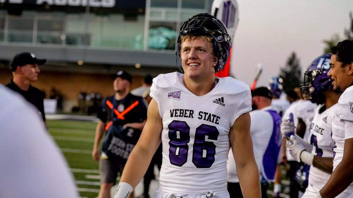 Former Weber State tight end Peter Knudson, a McCall-Donnelly High School graduate, has committed to Alabama as a preferred walk-on.