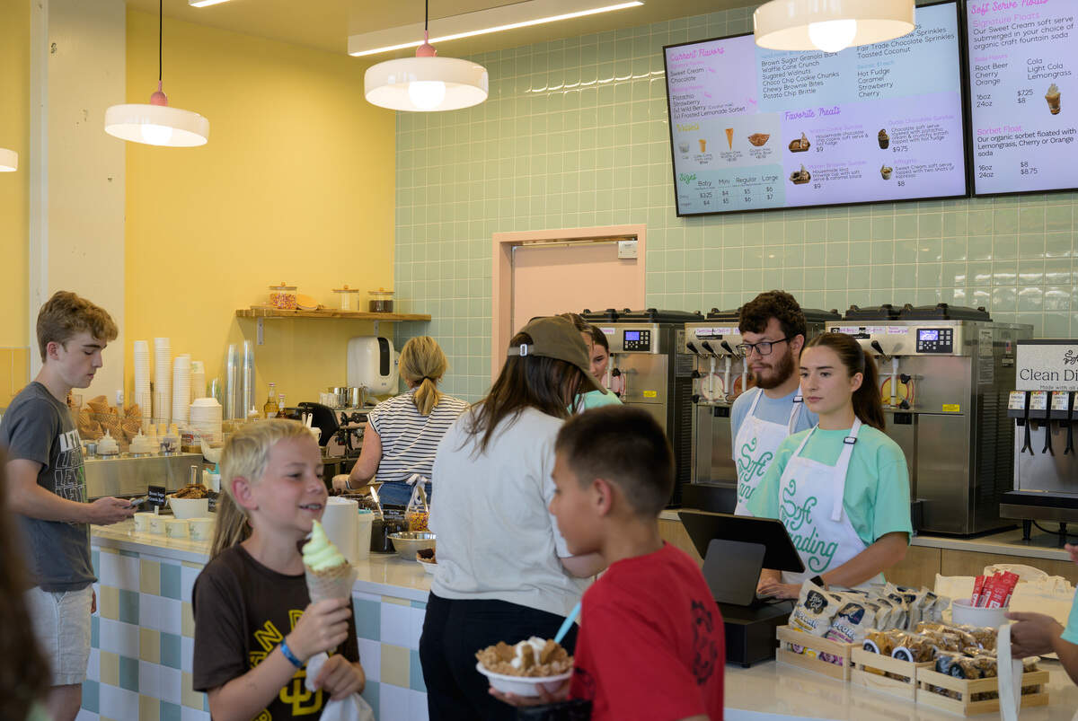 The new Soft Landing location in Eagle mirrors its Boise counterpart, featuring pastel-colored walls and a rotating ice cream menu.