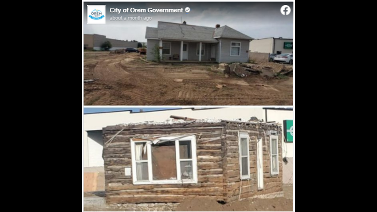 A log cabin from the 1880s was found hidden inside a mid-20th-century home in the town or Orem, Utah. The town plans to preserve it.