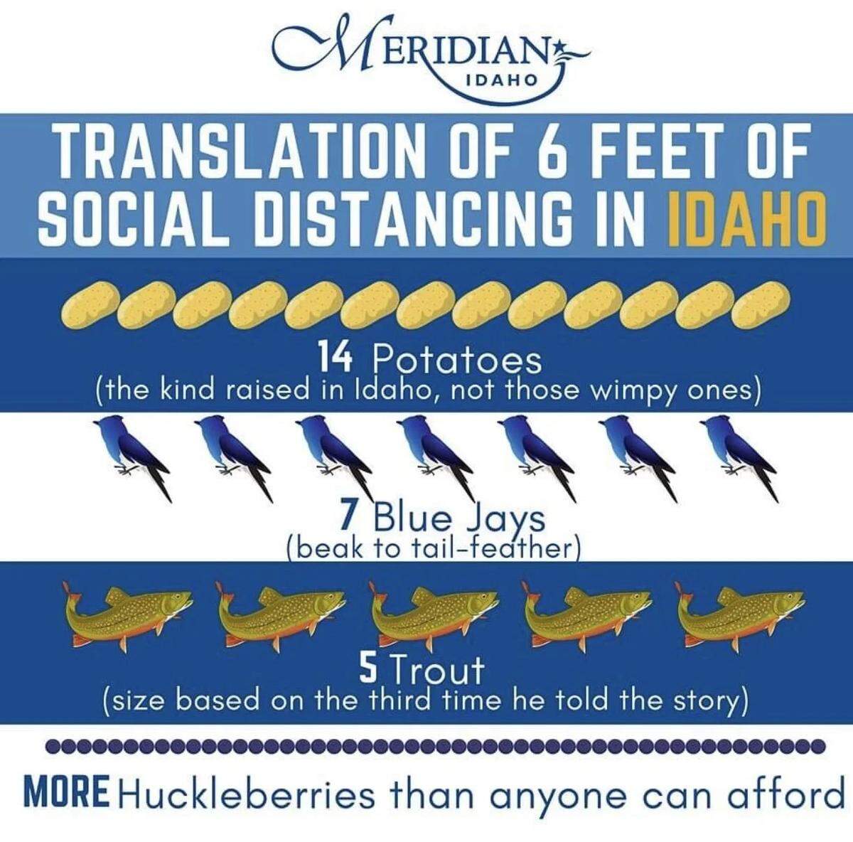 Meridian opted for humor this week on social media.