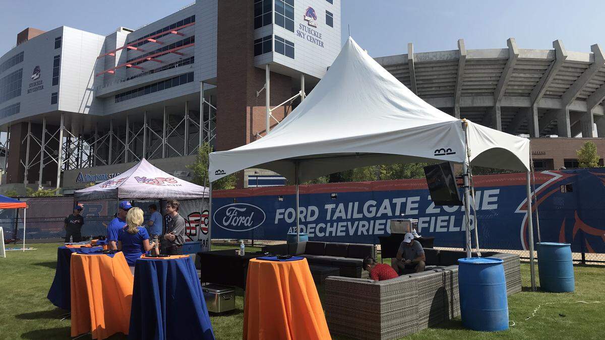 Boise State’s new tailgating area that will be open to the public is a short walk from the west entrances to Albertsons Stadium.