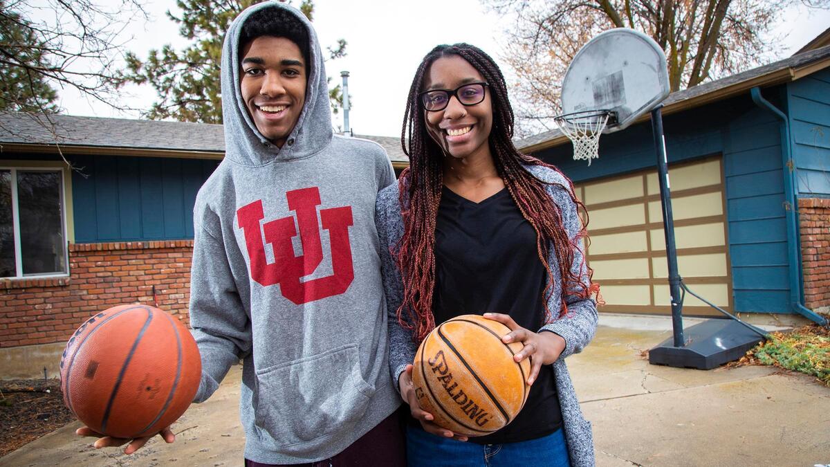 Vince and Peyton McFarland, 18, are twins who were adopted by Wendi and Andy McFarland. The two both play basketball on the varsity teams at Boise High School.