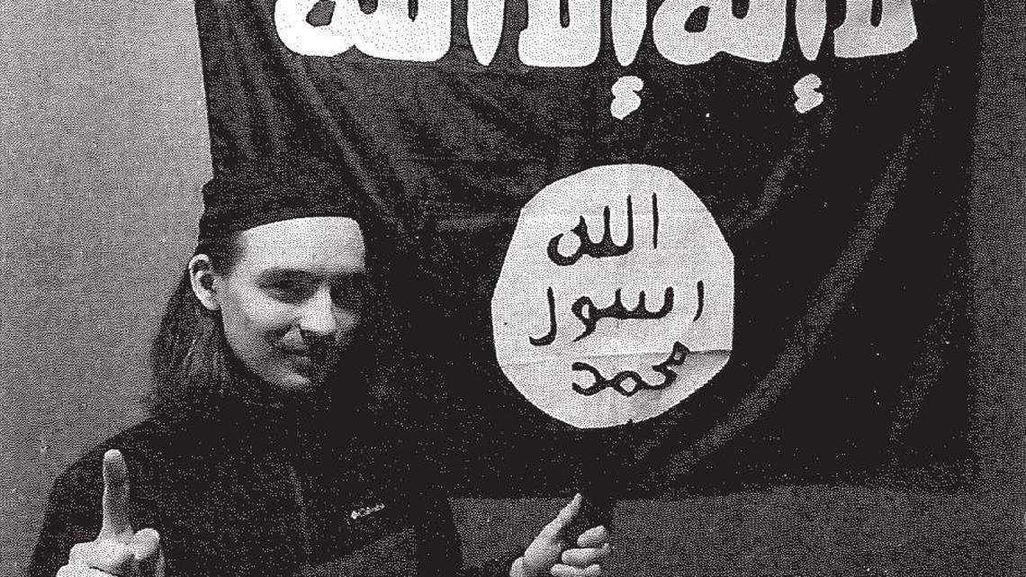 Alexander Mercurio took a photo next to the Islamic State group’s flag that he planned to post online before his attack.