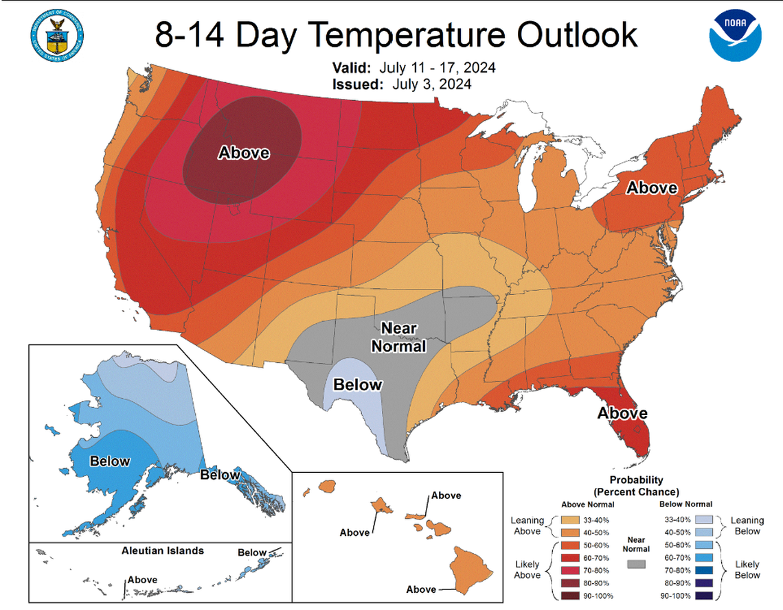 Hot temperatures are expected to stick around in Boise at least through the end of next weekend, and maybe longer.