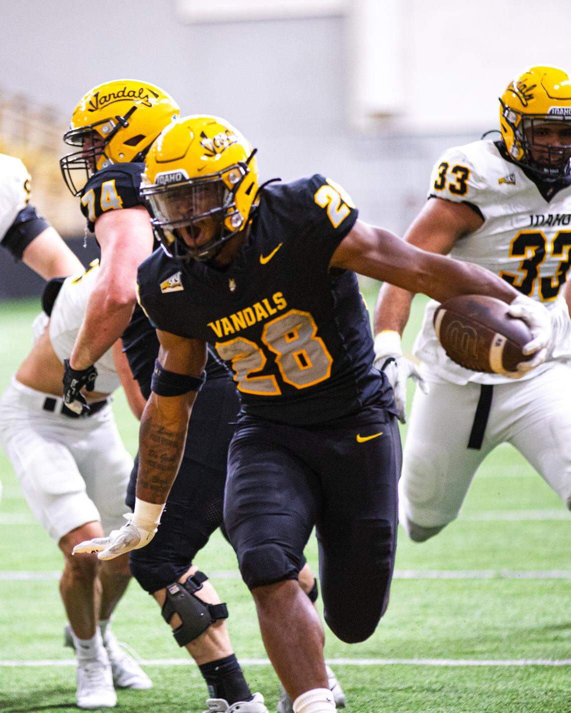 Running back Nate Thomas and the University of Idaho football team will have two nationally televised games during the 2025 season.