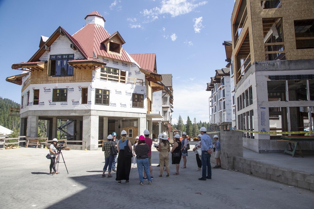 Portions of the Tamarack Resort Village Plaza are scheduled to be finished later this year.