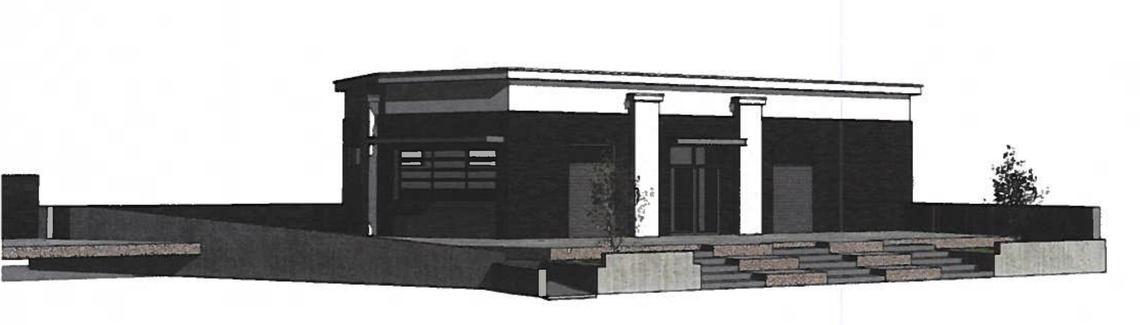 Stadium View Center would include garage-level parking, retail space and a few townhouses and condos.