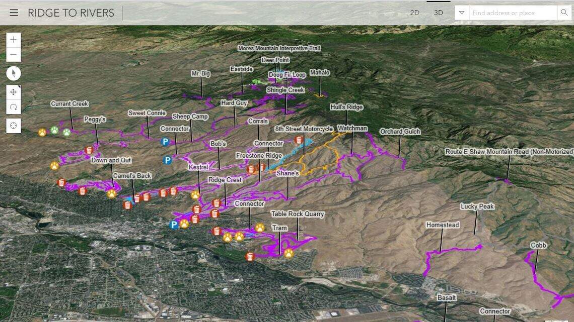 Planning a hike near Boise? This new 3D map can locate you if you get lost