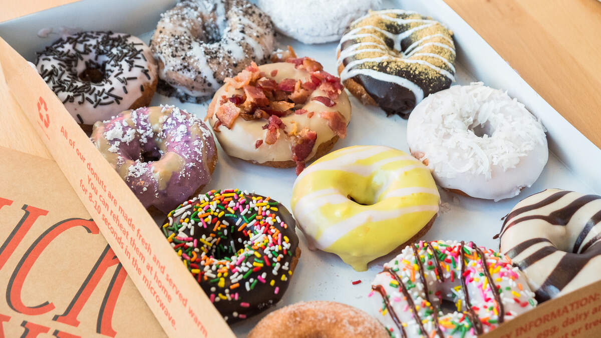 Duck Donuts specializes in cake donuts.