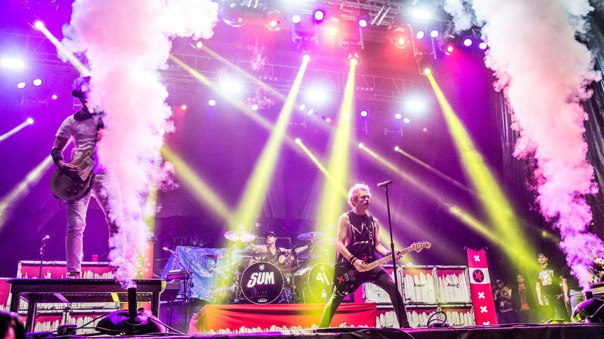 Sum 41, shown here performing in 2017 in Columbus, Ohio, is one of the bands coming to Nampa this summer for Disrupt Fest.