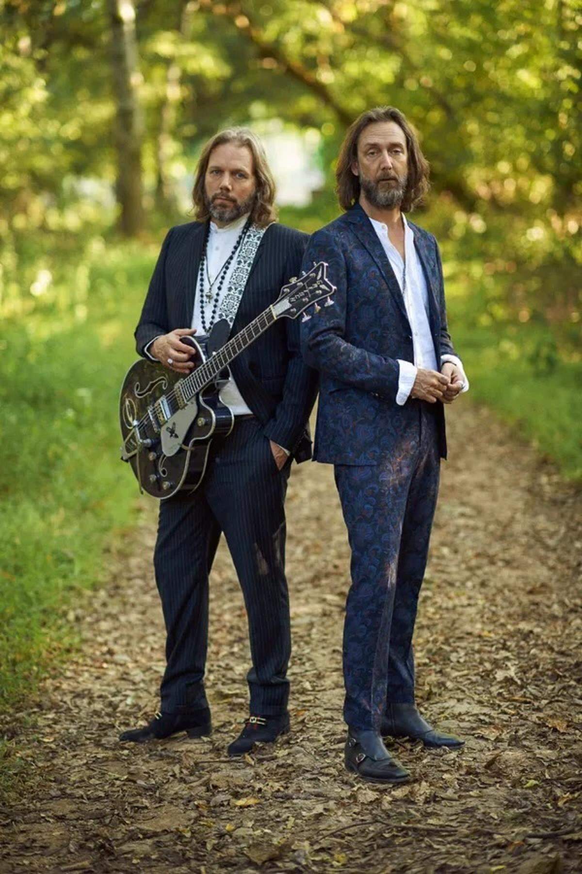 The Black Crowes are led by founding members and brothers Rich (left) and Chris Robinson.