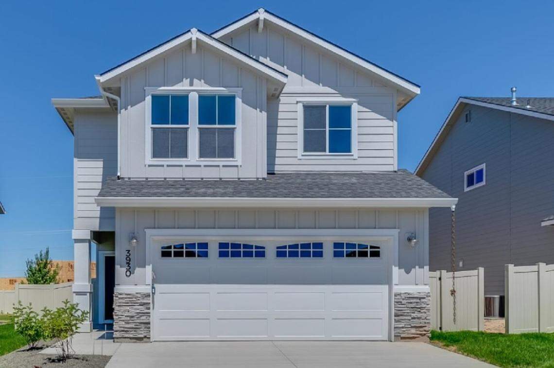 The home pictured will be similar to the kind of house that will be be built in the Southridge South subdivision in Meridian.