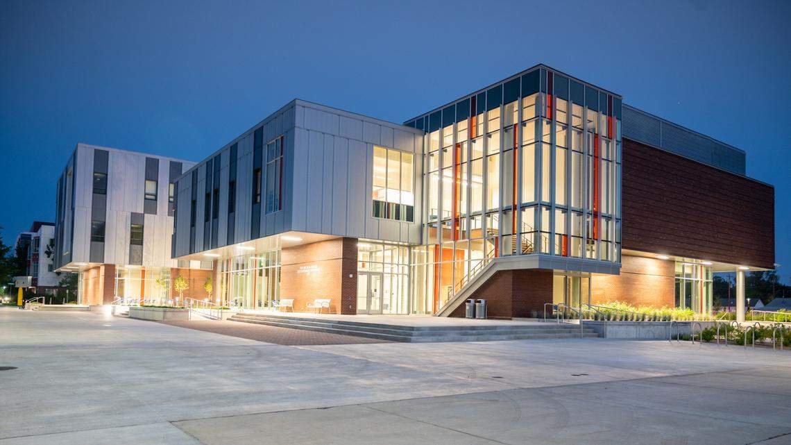 The new Micron Center for Materials Research building, 1435 W. University Drive, on the campus of Boise State University.