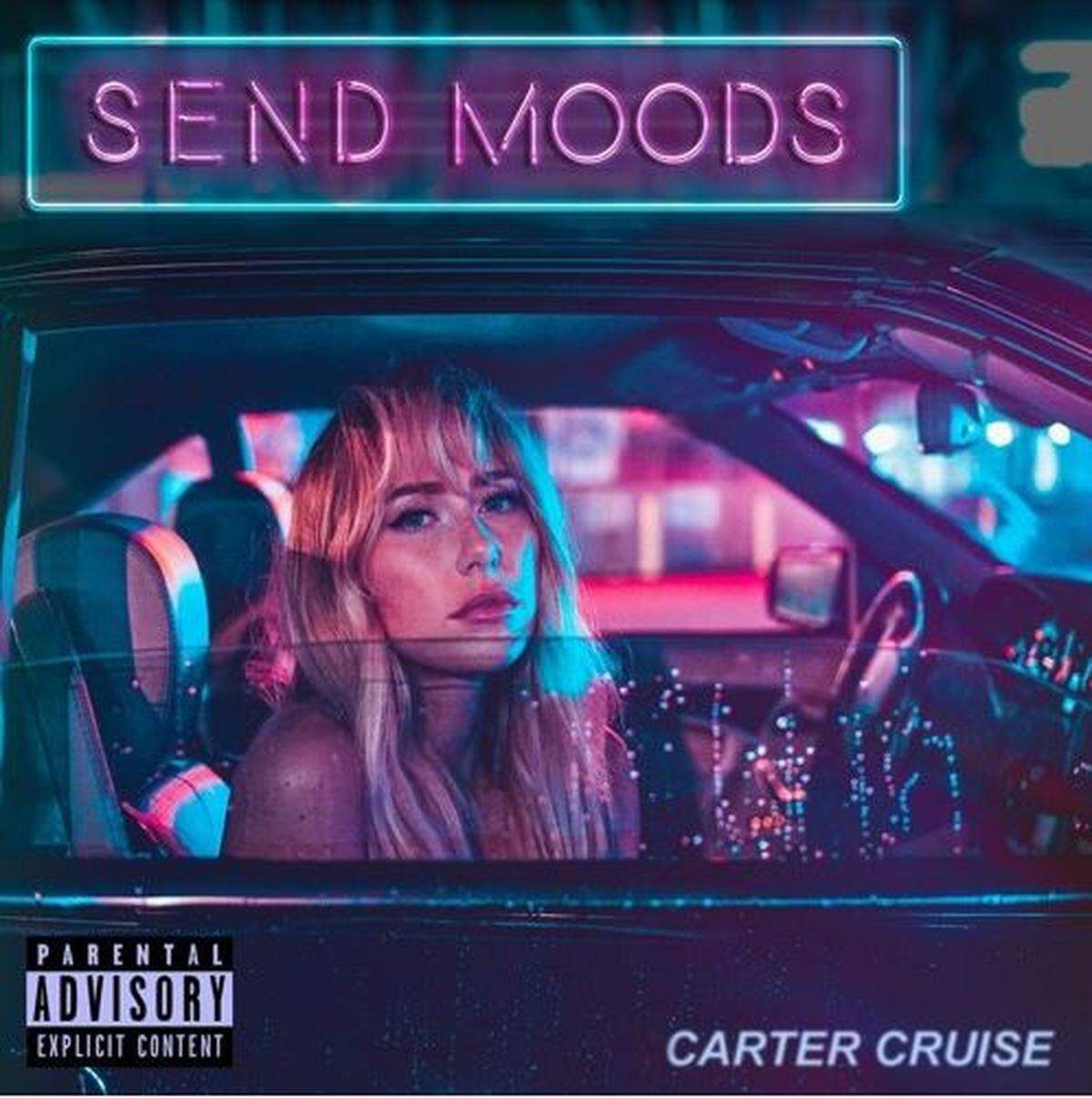 The cover of Carter Cruise’s 2018 EP “Send Moods.”