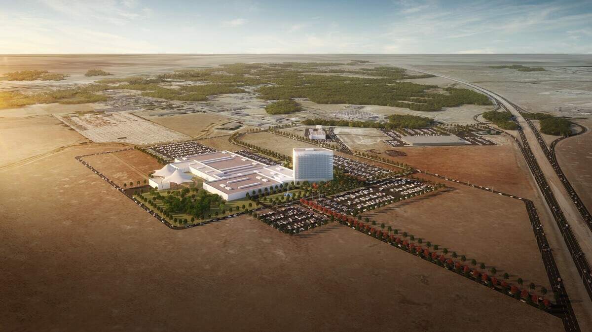 An architectural rendering of the Shoshone-Bannock’s plans for a gaming enterprise in Mountain Home.